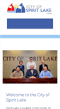 Mobile Screenshot of cityofspiritlake.org